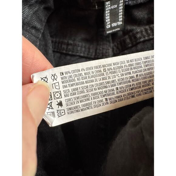 Forever 21 Horseshoe Fit Black Barrel Jeans Women’s Size 30 - Picture 8 of 8